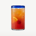 Bar Professional Highball verre long drink avec bord bleu 45 Cl