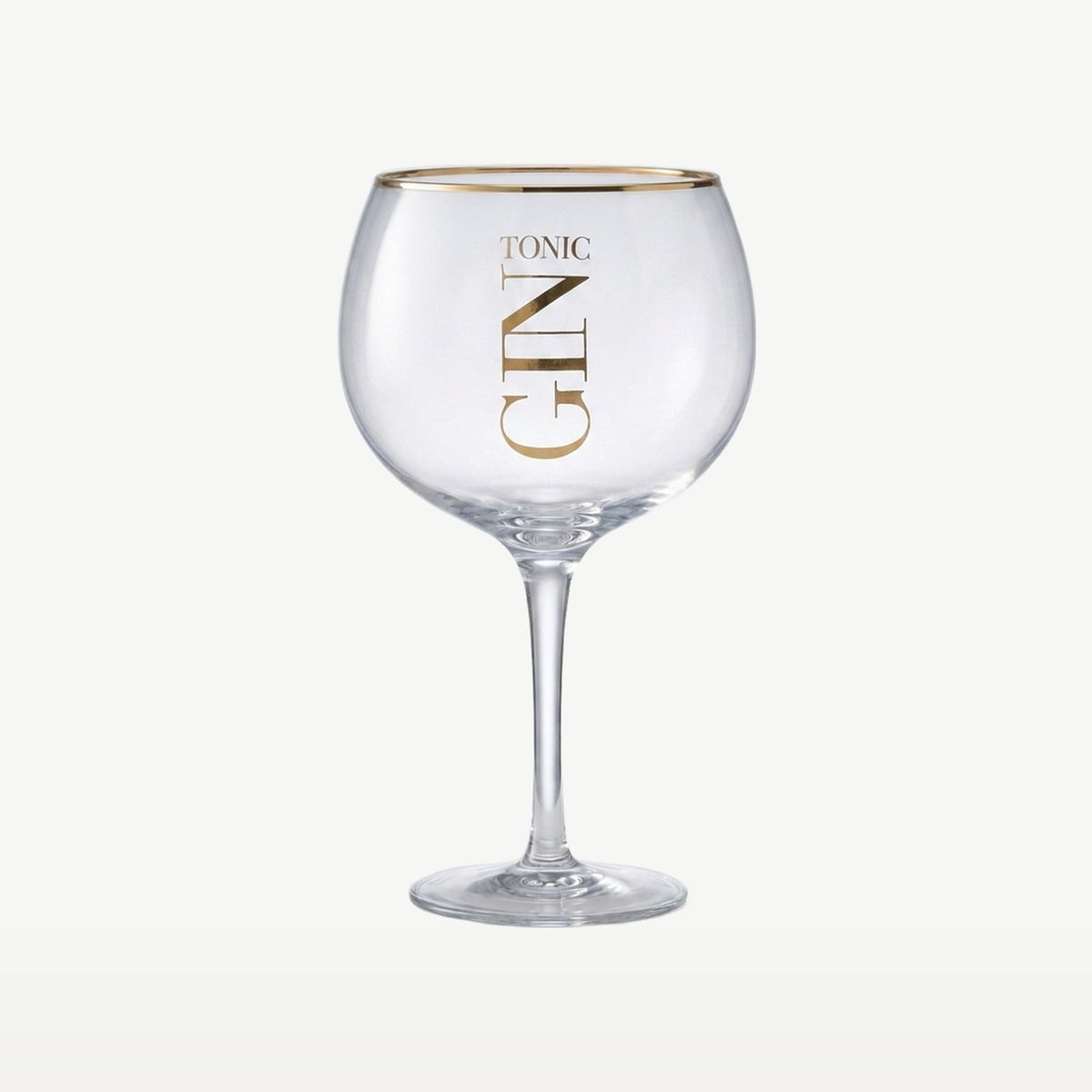 J-Line Gin Tonic Glas 88 Cl Transparant/Goud - Glazen.nl