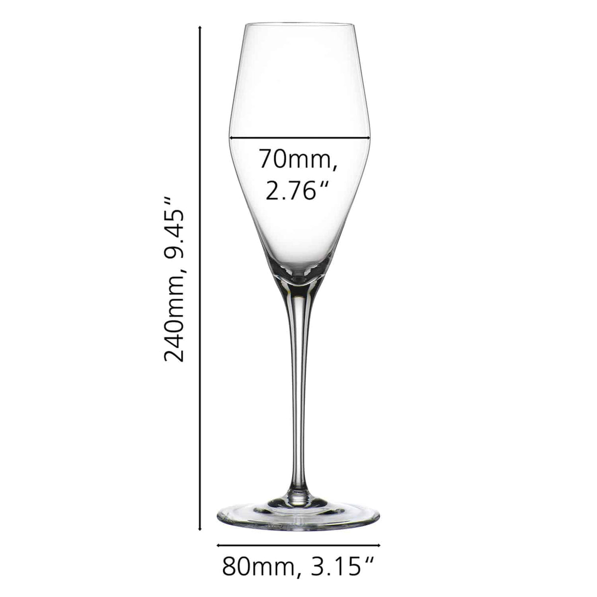 Spiegelau Hybrid Champagneglas / Flute 28 Cl - 12 Stuks - Glazen.nl
