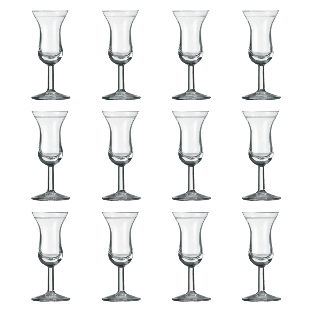 Royal Leerdam Intermezzo Borrelglas 5 Cl Oudhollandse Roemer Met Maatstreep - 12 Stuks - Glazen.nl