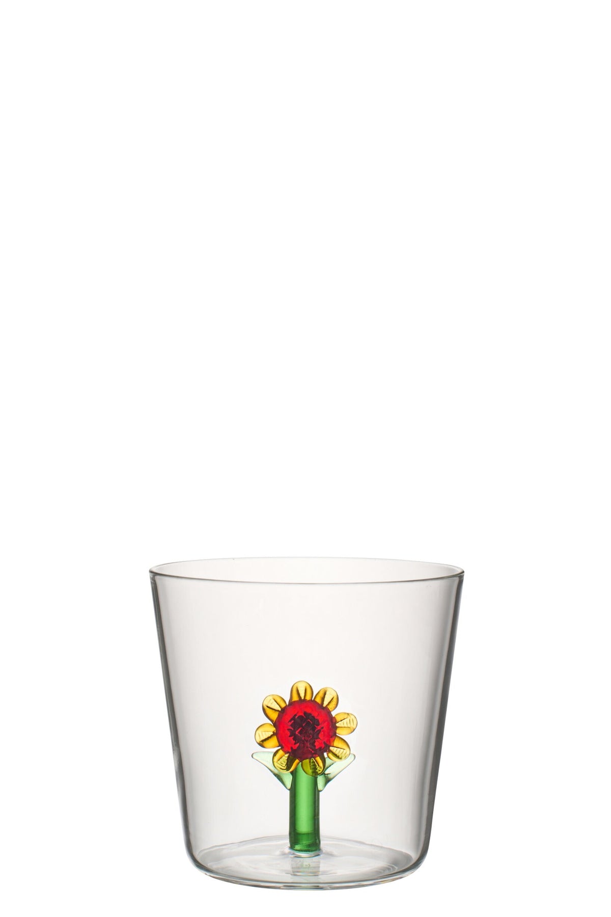 J-Line Wasserglas 30 cl Sonnenblume, sortiert