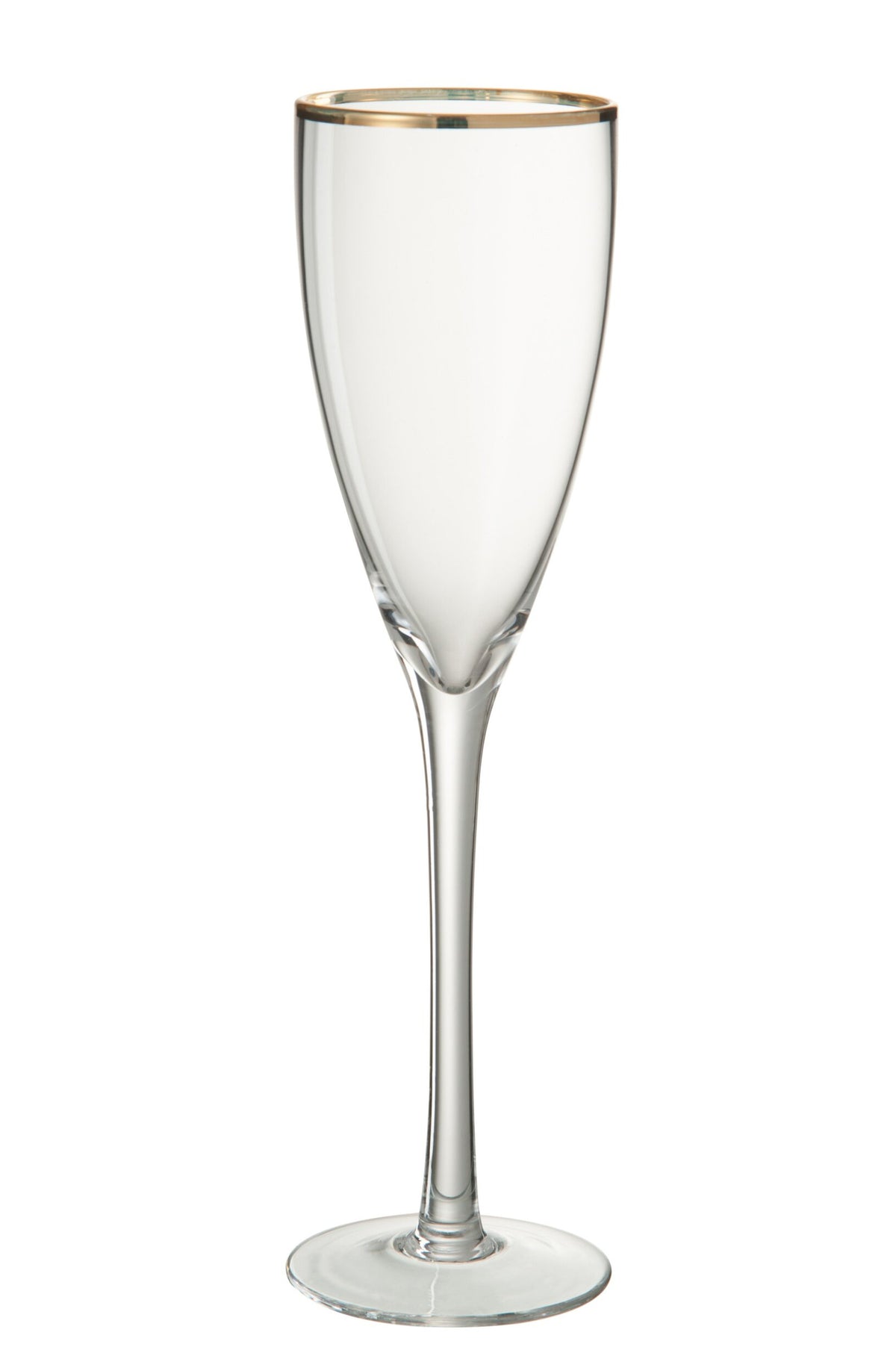 J-Line Champagnerglas 20 cl Goldrand Transparent/Gold