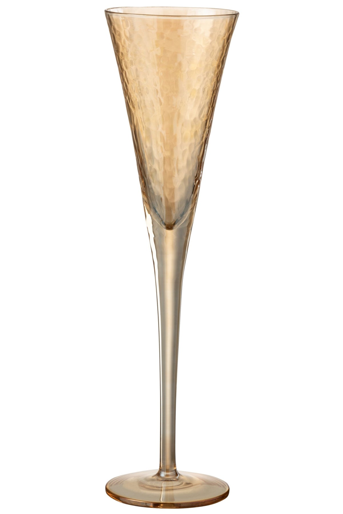 J-Line Champagnerglas 15 cl unregelmäßig Bernsteinfarben