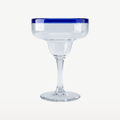 Bar Professional Margarita verre à cocktail avec bord bleu 38 Cl