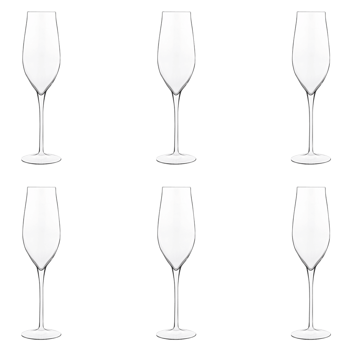 Luigi Bormioli Vinea Champagneglas / Flute 27 Cl Franciacorta - Pinot Nero - 6 Stuks - Glazen.nl