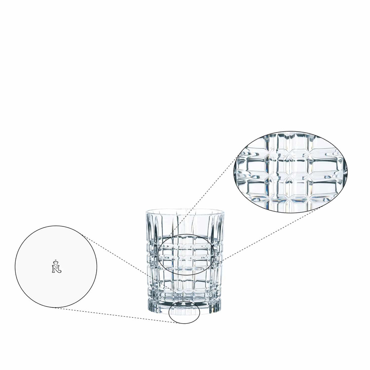 Nachtmann Square Tumbler 26 Cl - 12 Stuks - Glazen.nl