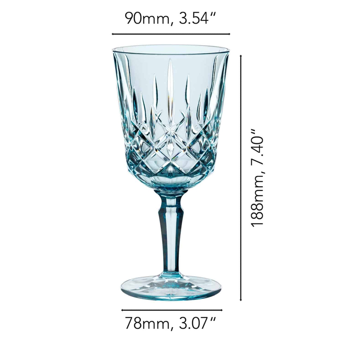 Nachtmann Noblesse Wijnglas 35,5 Cl Blauw - 2 Stuks - Glazen.nl