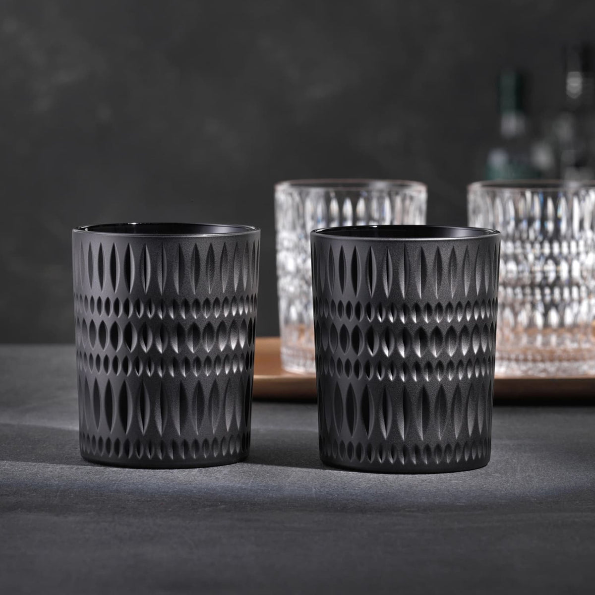 Nachtmann Ethno Tumbler 30,4 Cl Zwart - 12 Stuks - Glazen.nl