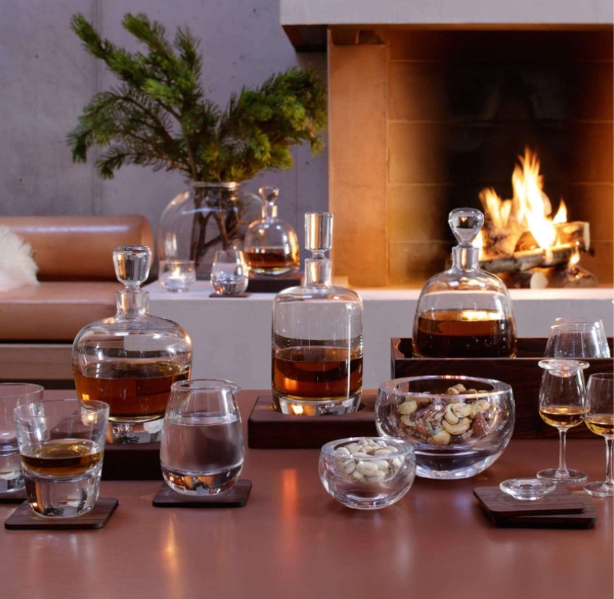 L.S.A. Whisky Tumbler 27 Cl mit Untersetzer - 2 Stück