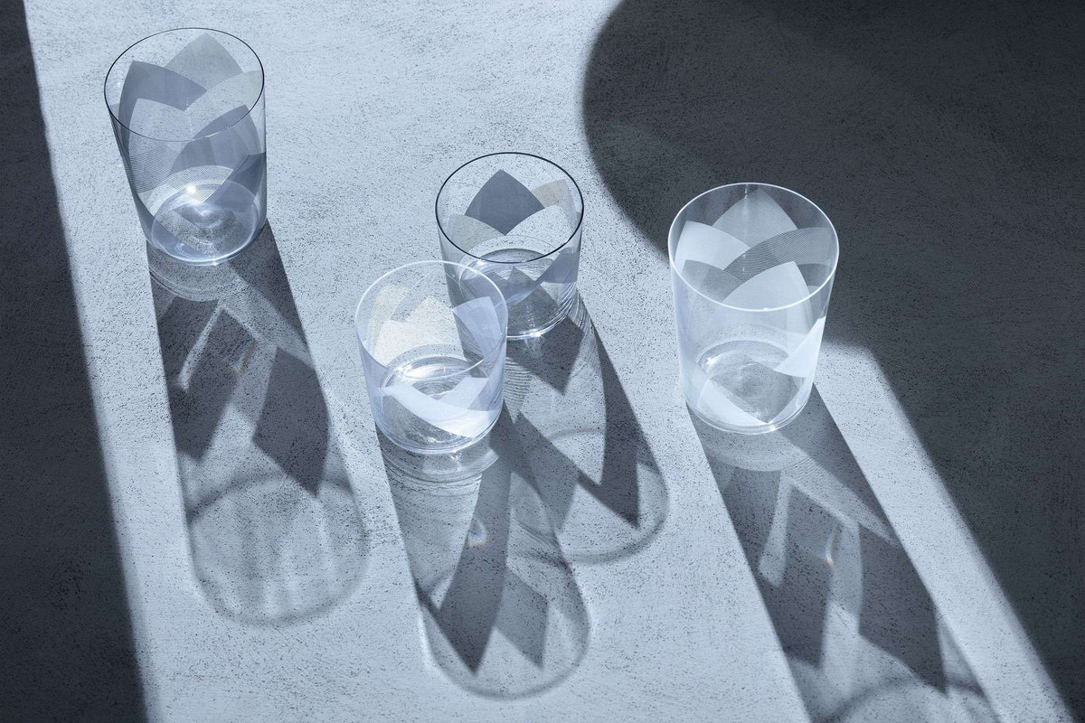 L.S.A. verre tumbler Peaks 31 Cl blanc - 4 pièces