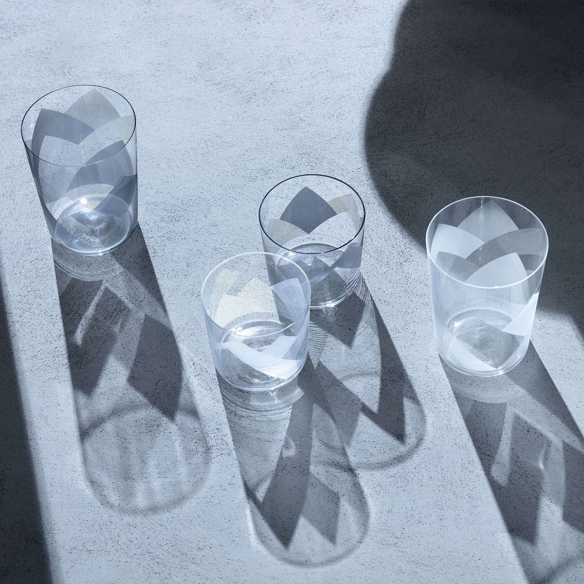 L.S.A. verre tumbler Peaks 31 Cl blanc - 4 pièces