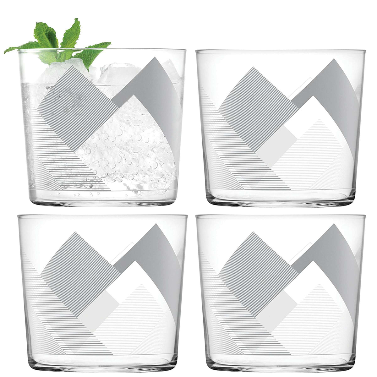 L.S.A. Peaks Tumbler 31 Cl Grau - 4 Stück