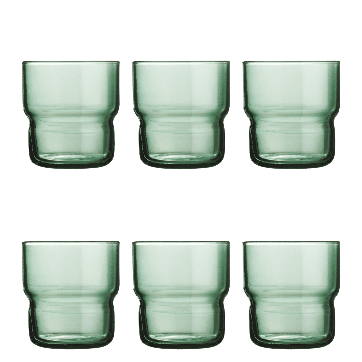 Arcoroc Log Tumbler 22 Cl Groen - 6 Stuks - Glazen.nl