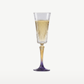 RCR Gipsy Champagne Flutes 21 Cl Colour - 6 Pieces