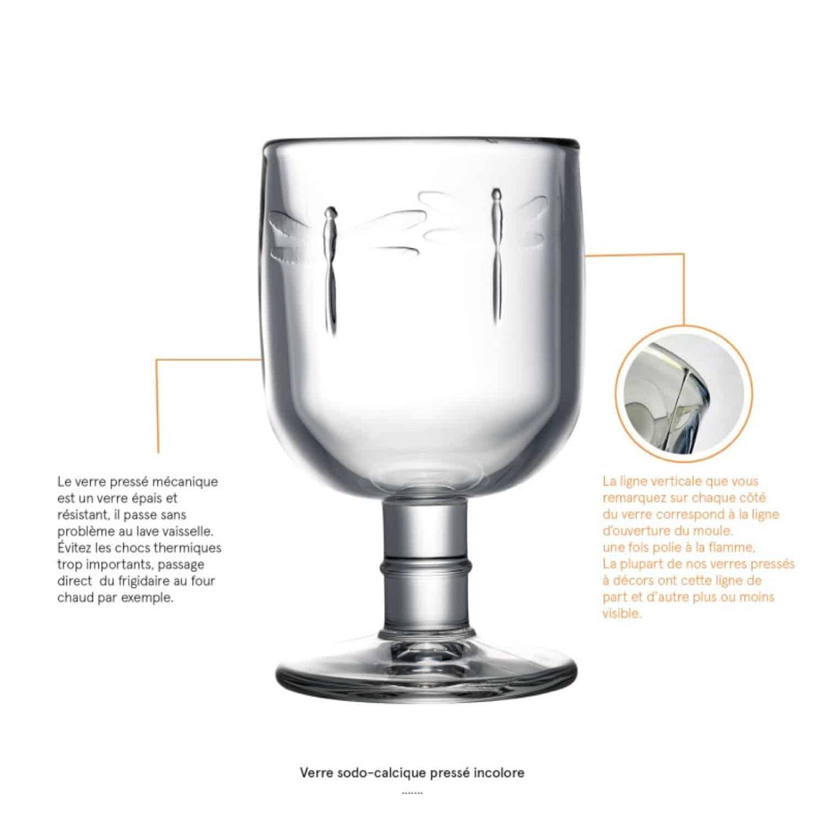 La Rochère Libellules Wijnglas 28 Cl - 6 Stuks - Glazen.nl