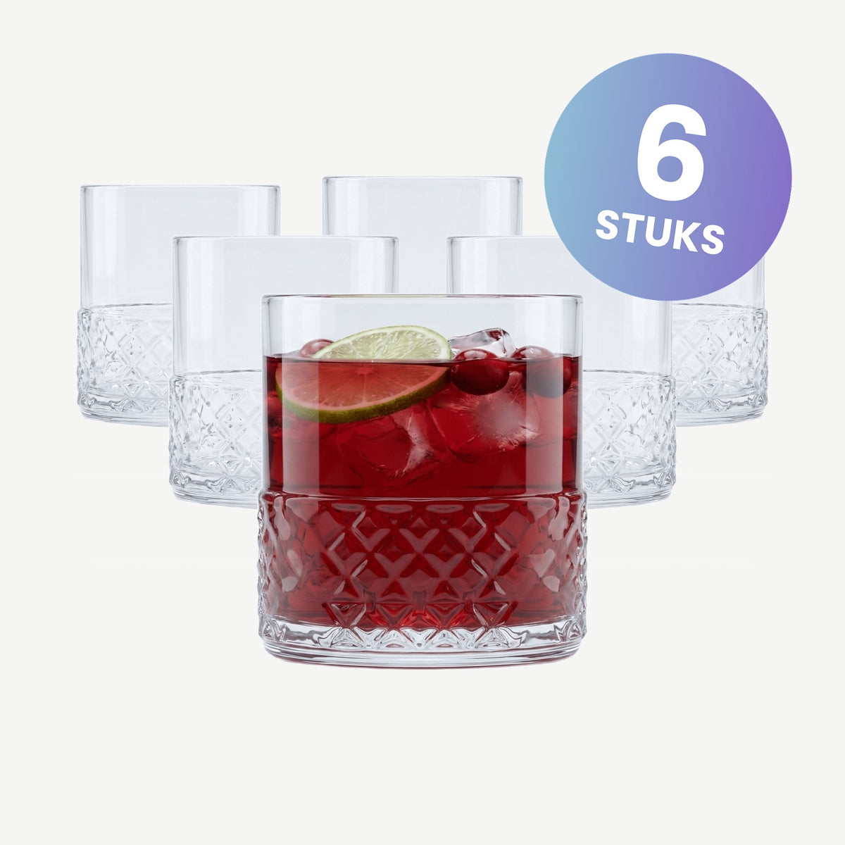 Luigi Bormioli Roma 1960 Tumbler Fb 30 Cl - set van 6 glazen