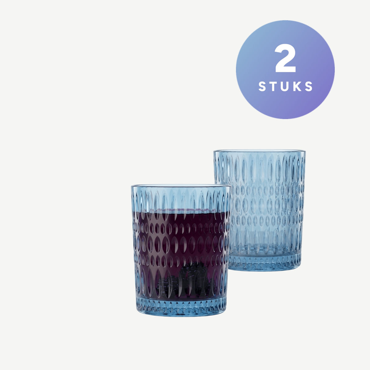 Set van 2 stuks Nachtmann Ethno Tumbler 30,4 Cl Blauw - Glazen.nl