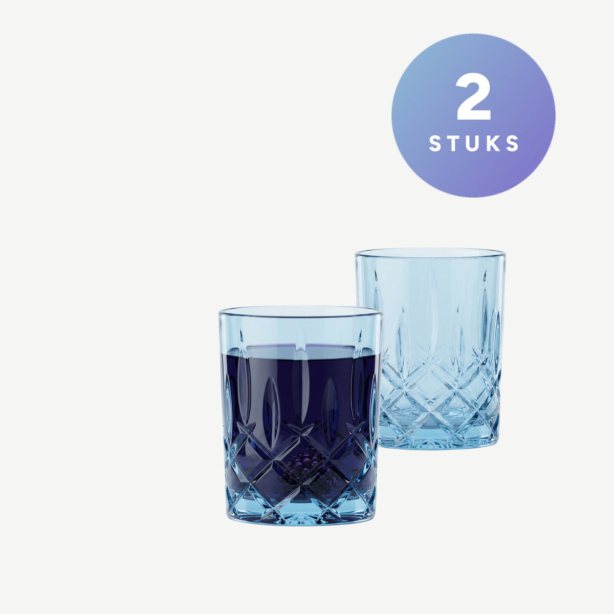 Set van 2 stuks Nachtmann Noblesse Tumbler 29,5 Cl Blauw - Glazen.nl