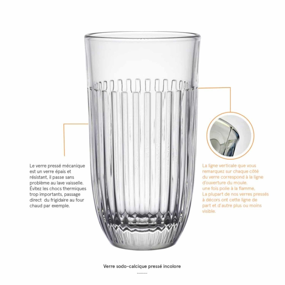La Rochère Ouessant Latte Macchiato Glas 45 Cl - 6 Stuks - Glazen.nl