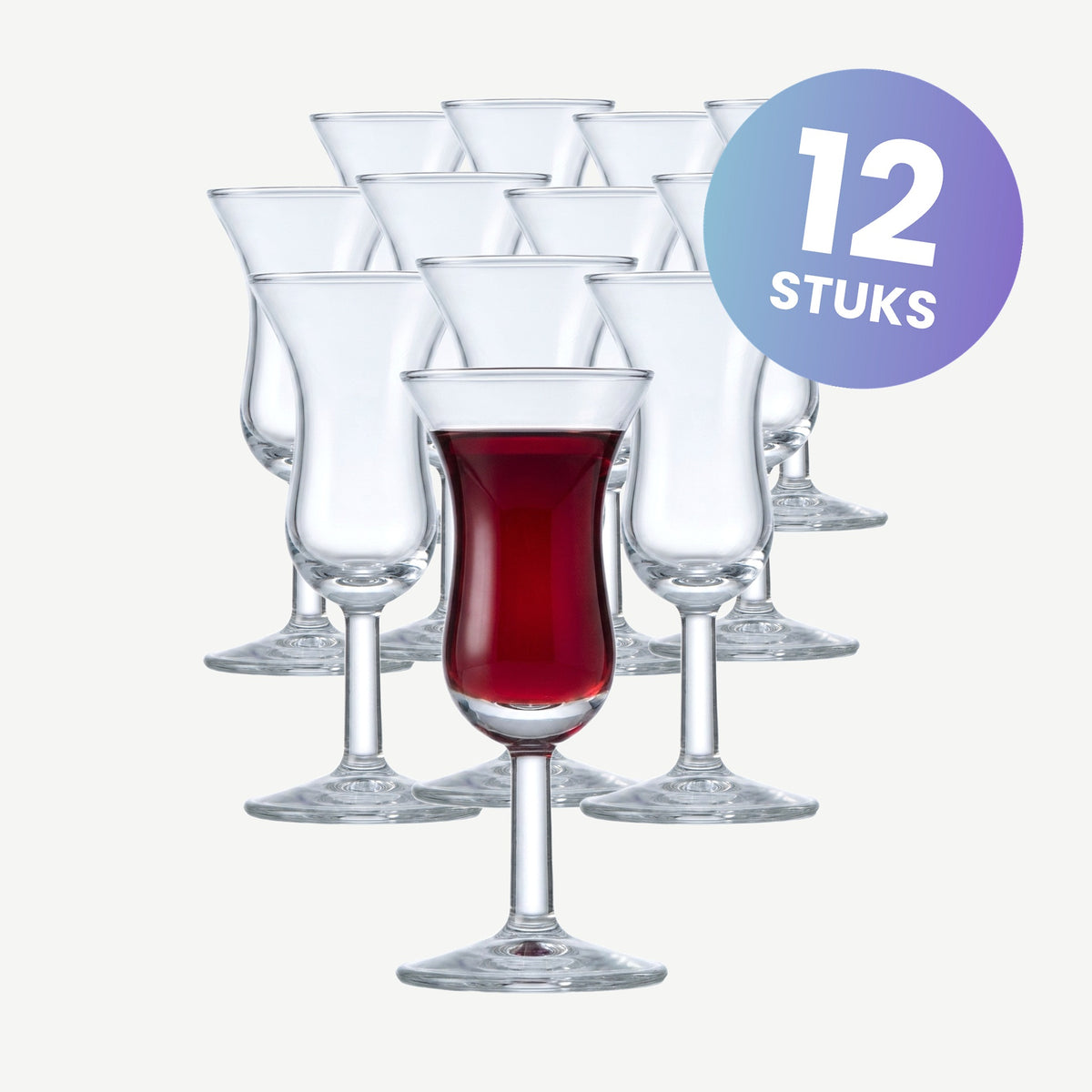 Royal Leerdam Intermezzo Borrelglas 5 Cl Oudhollandse Roemer - set van 12 glazen