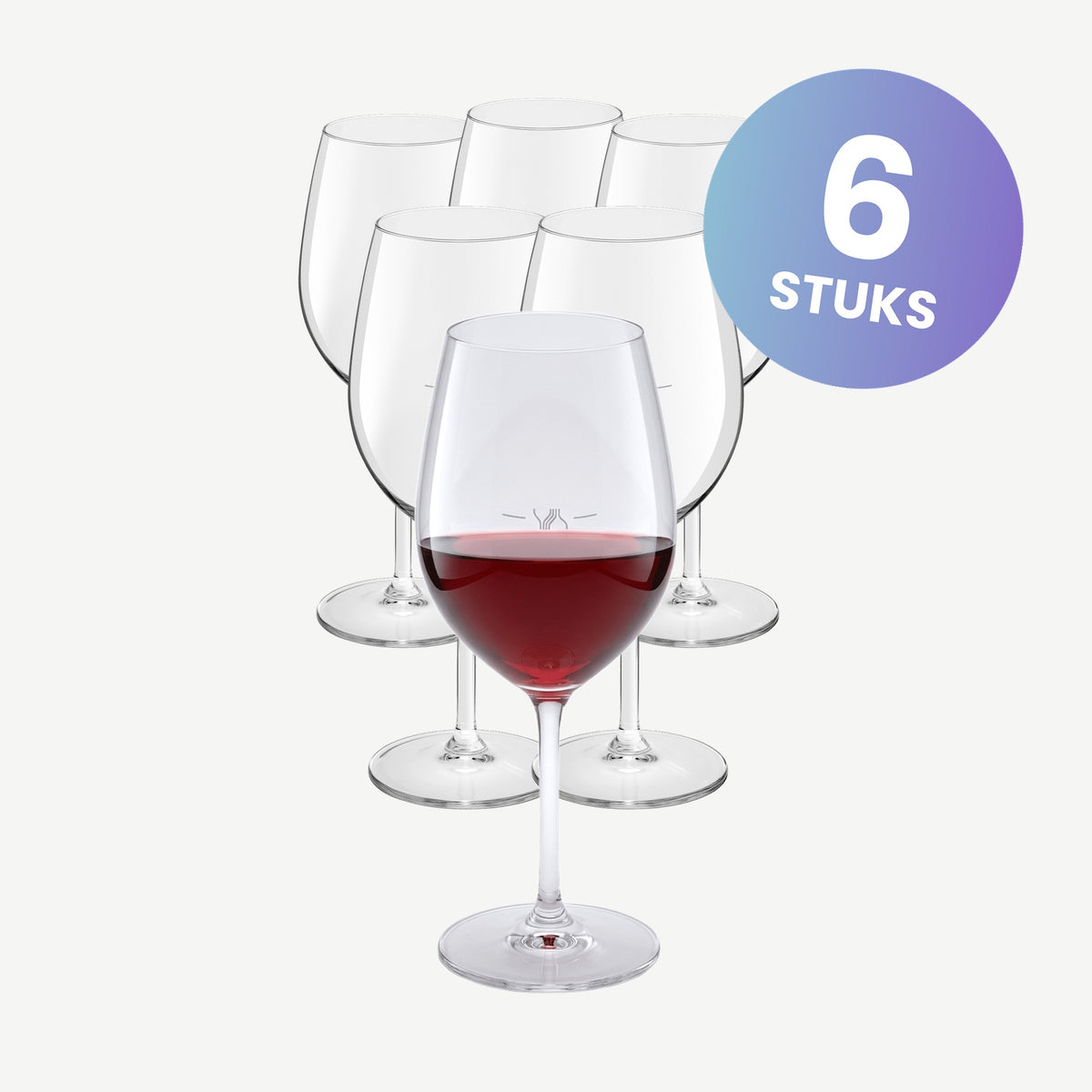Royal Leerdam L'Esprit Du Vin Wijnglas 32 Cl Met Maatstreep 12 Cl - set van 6 glazen