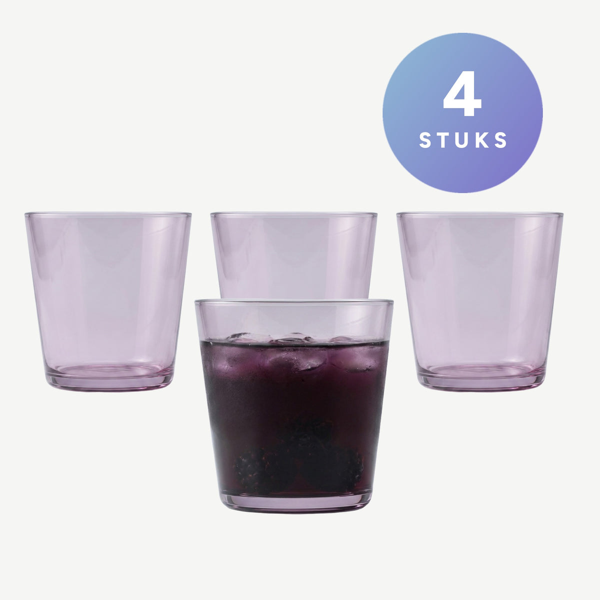 Set van 4 stuks Zwiesel Glas Together Waterglas 36,7 Cl Lila - Glazen.nl