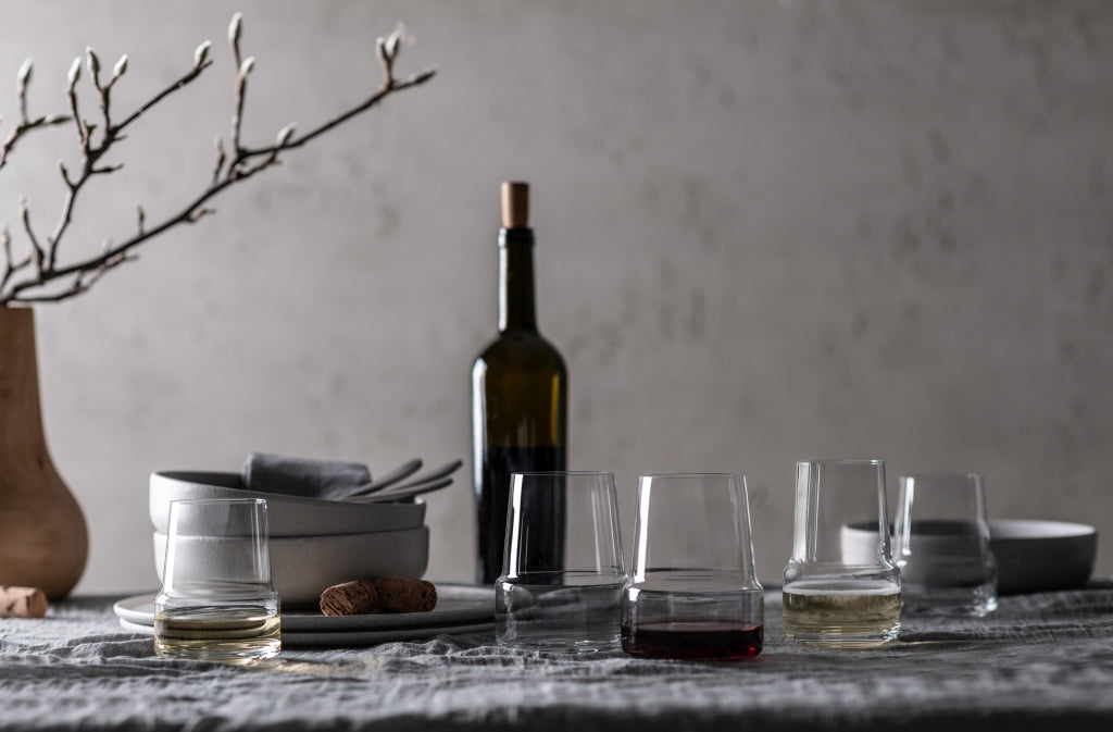 Zwiesel Glas Level Weißweintumbler 37,8 Cl mit Moussierpunkt – 2 Stück