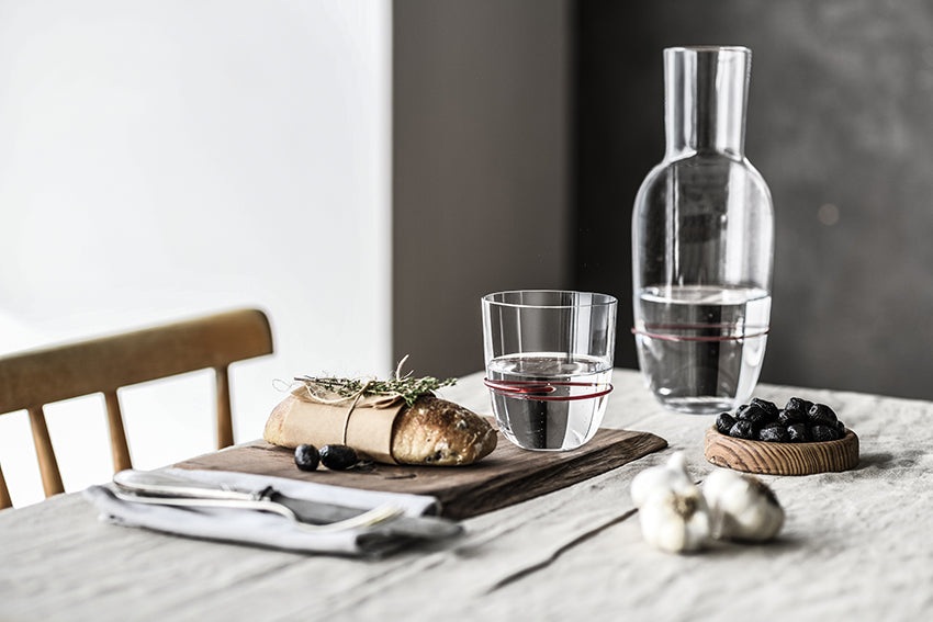 Zwiesel Glas Aura Set carafe avec 2 gobelets bleus - 3 pièces