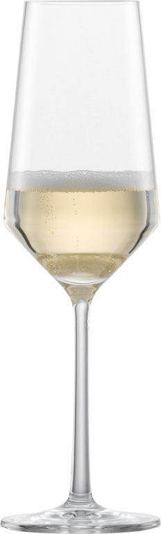 Zwiesel Glas Pure Champagnerglas 29,7 Cl mit Moussierpunkt in Geschenkverpackung – 2 Stück