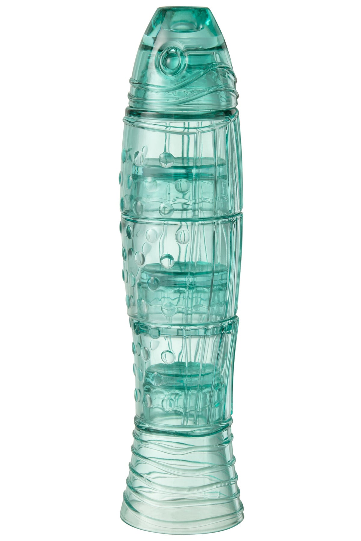 J-Line Fisch-Coupéglas Azurblau