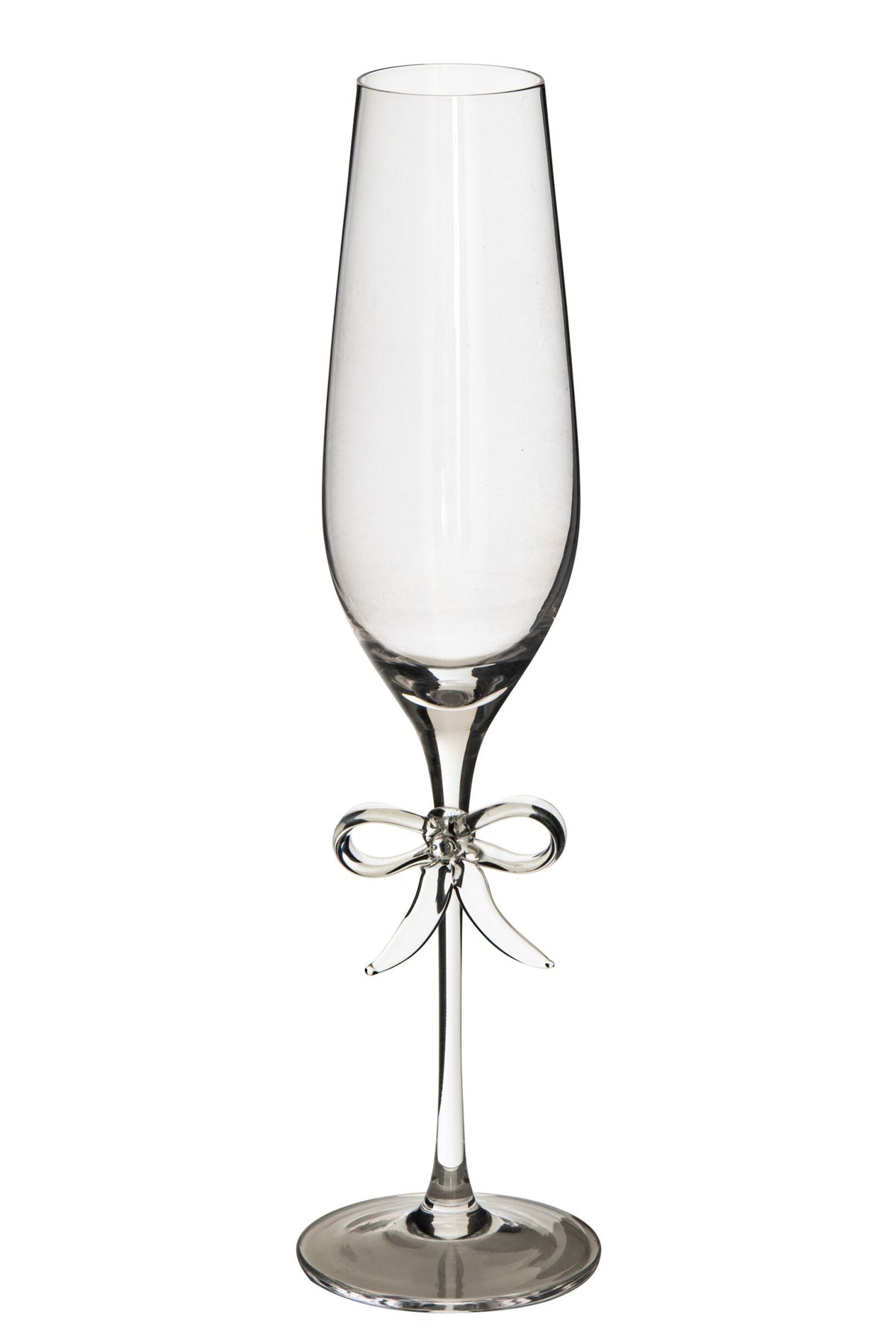 J-Line Champagnerglas Schleife Transparent