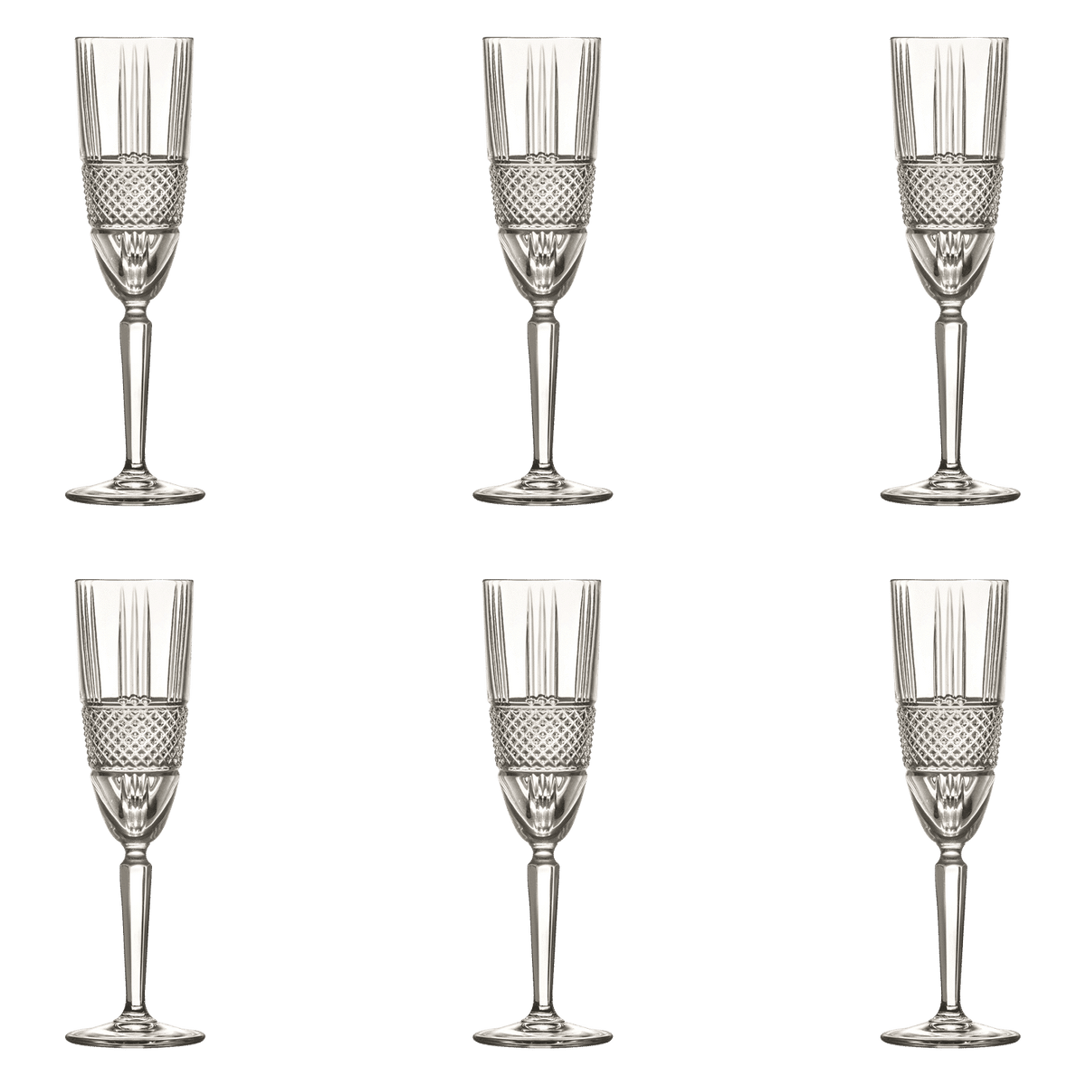 RCR Brillante Champagne Flute 19 Cl - 6 Stuks - Glazen.nl