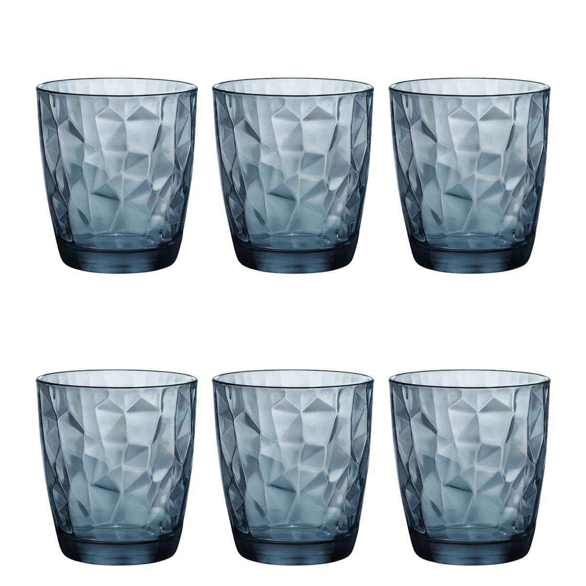 Bormioli Rocco Diamond Tumbler 39 Cl Blauw - 6 Stuks - Glazen.nl