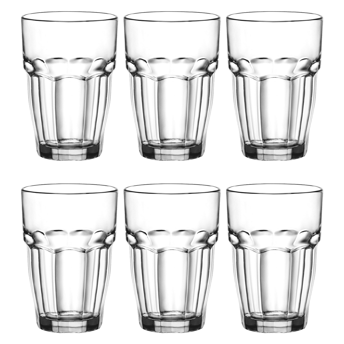 Bormioli Rocco Rock Tumbler 36,5 Cl - 6 Stuks - Glazen.nl