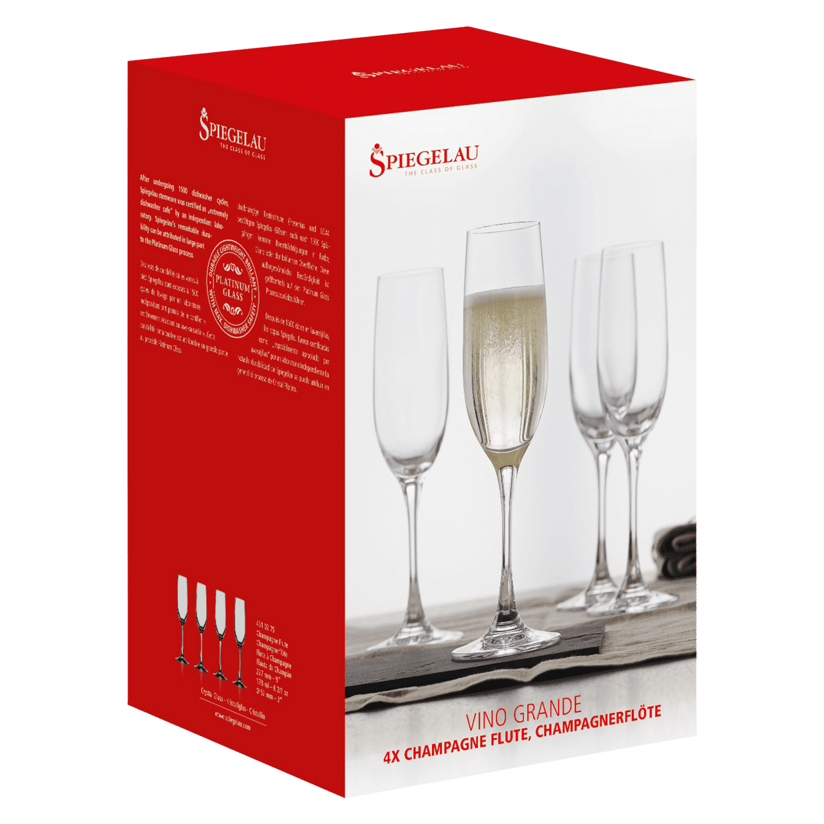 Spiegelau Vino Grande Champagneglas / Flute 18,5 Cl - 12 Stuks - Glazen.nl