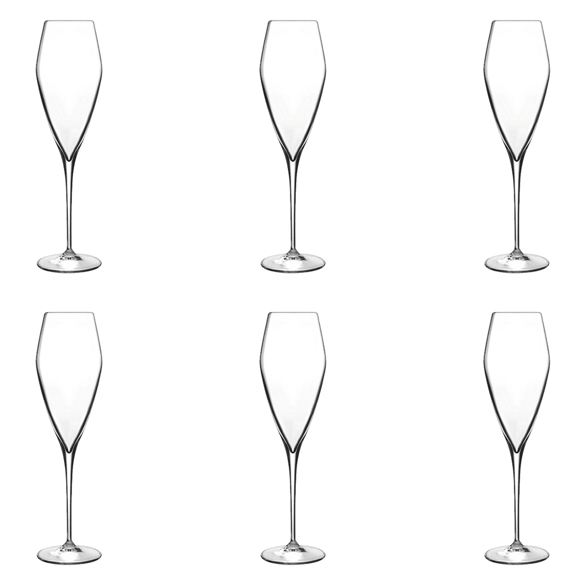 Luigi Bormioli Atelier Champagneglas / Flute 27 Cl - 6 Stuks - Glazen.nl