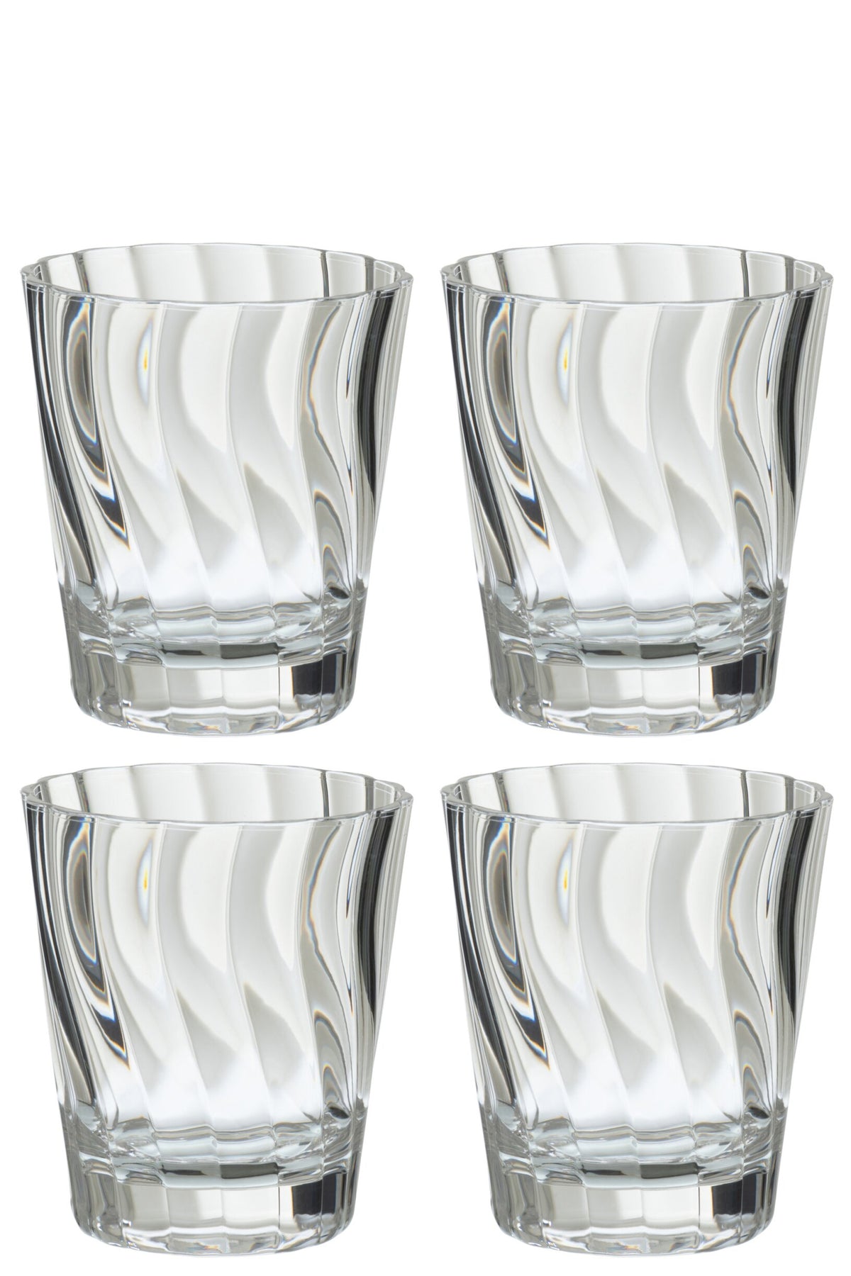 J-Line Wasserglas 42,5 Cl Unzerbrechlich Transparent - 4 Stück