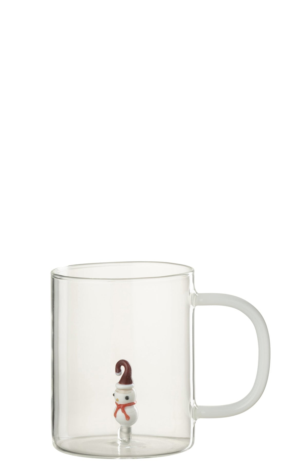 J-Line Wasserglas 42 cl Schneemann Transparent/Sortiert