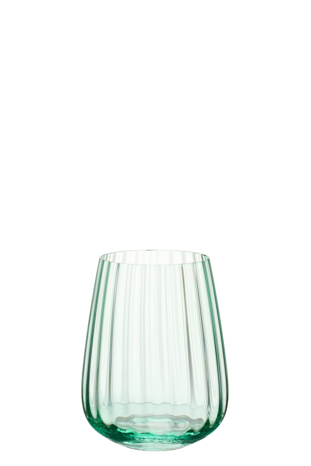 J-Line Wasserglas 48 cl gerippt hoch grün
