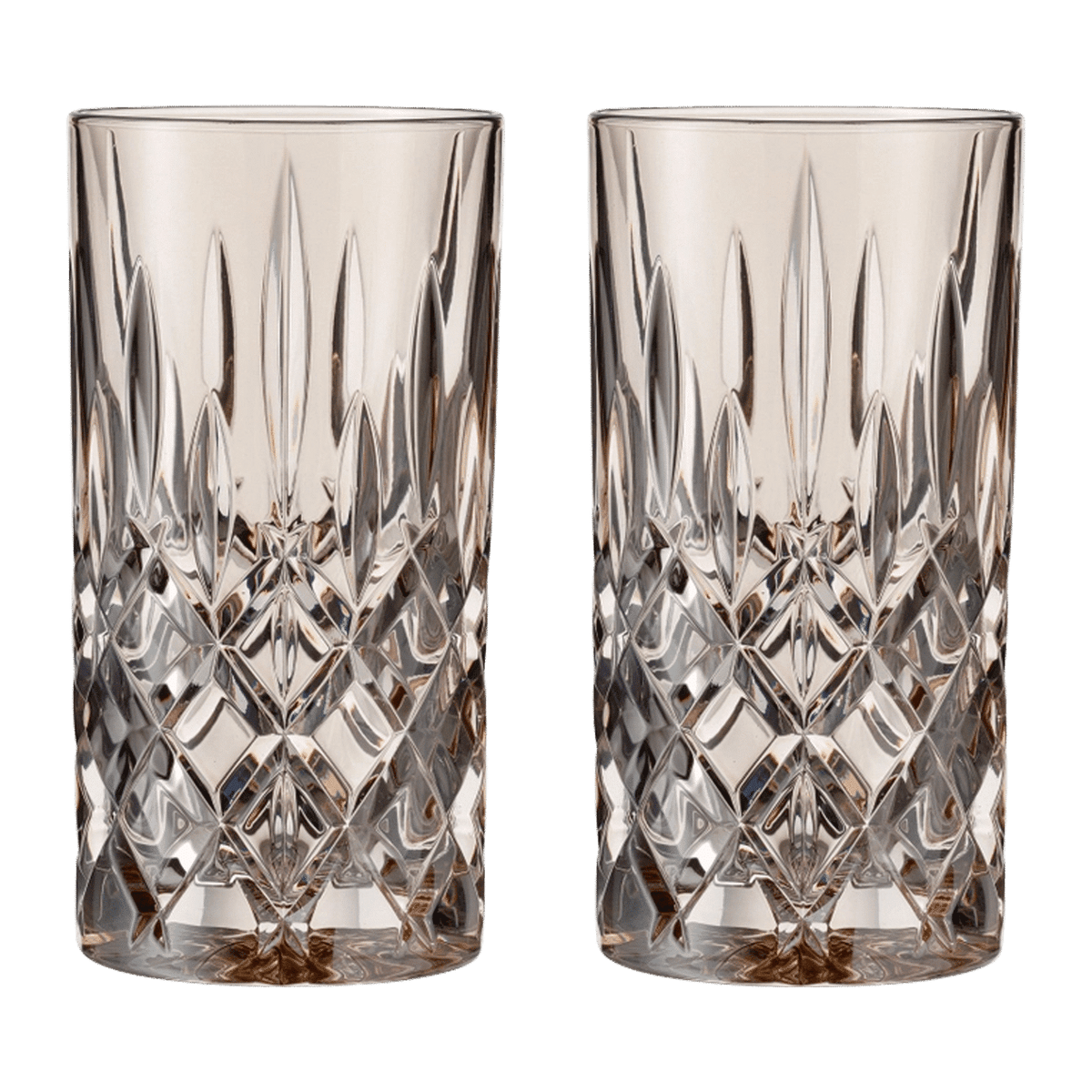 Nachtmann Noblesse Longdrinkglas 39,5 Cl Taupe - 2 Stuks - Glazen.nl