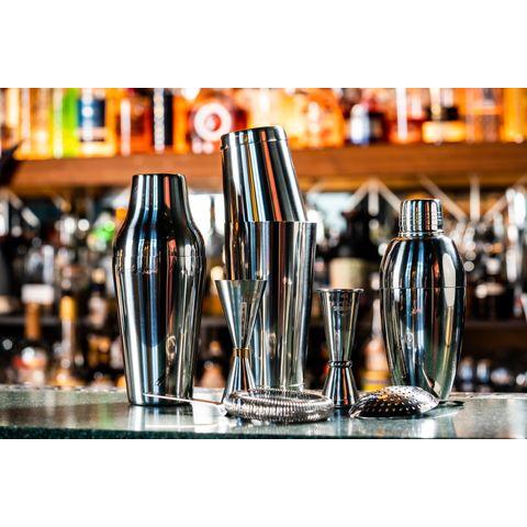 Boston shaker set in gebruik