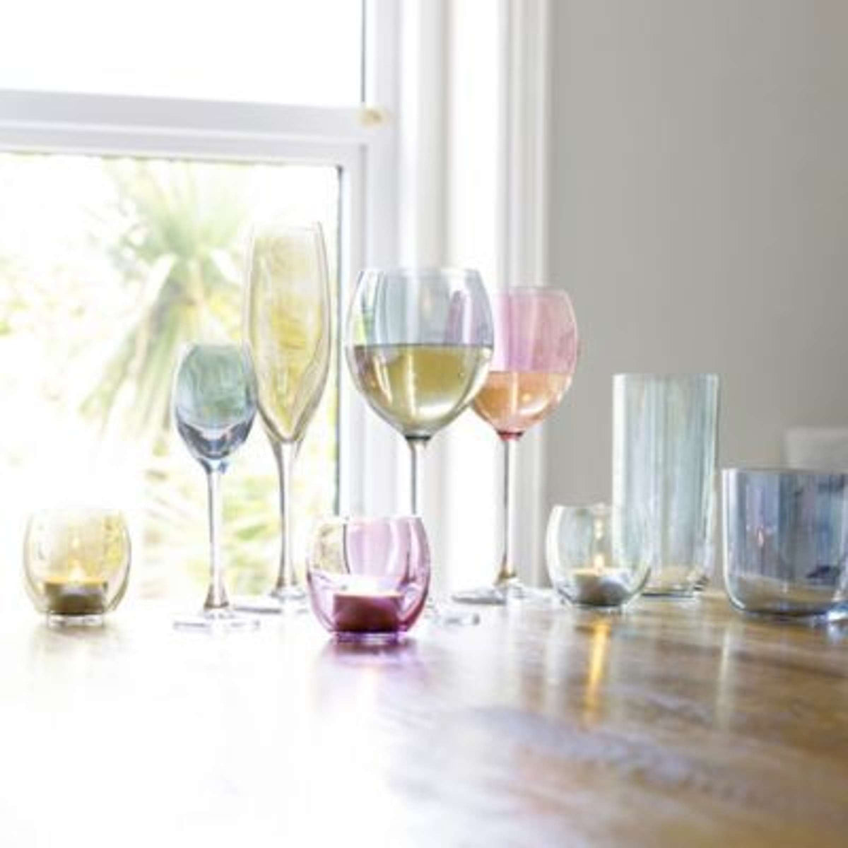 Polka Tumbler 420 ml Set van 4 Stuks Assorti - Glazen.nl