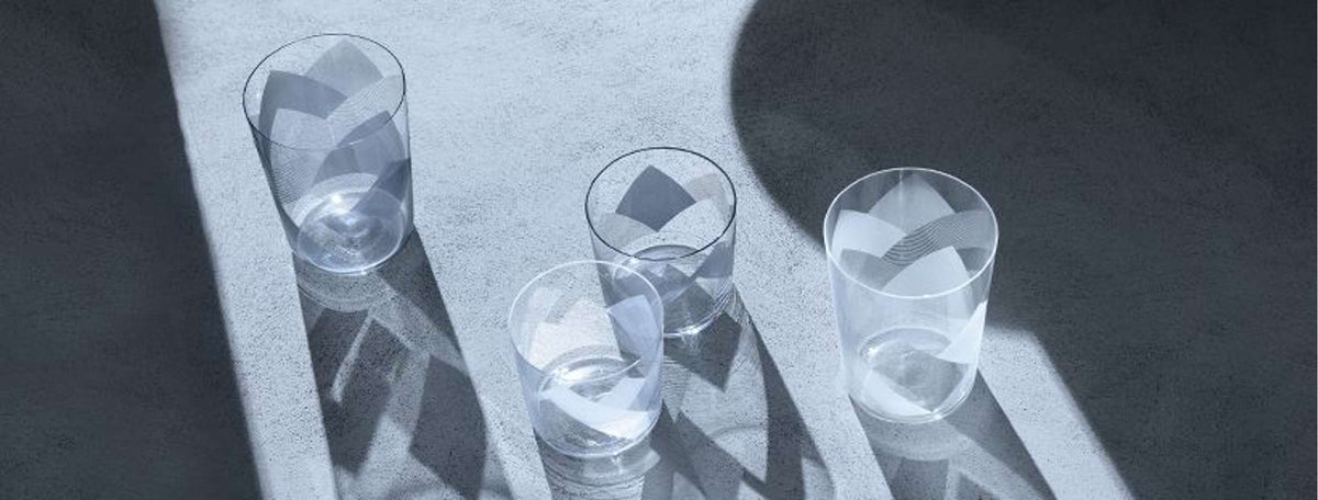 L.S.A. verre tumbler Peaks 31 Cl blanc - 4 pièces