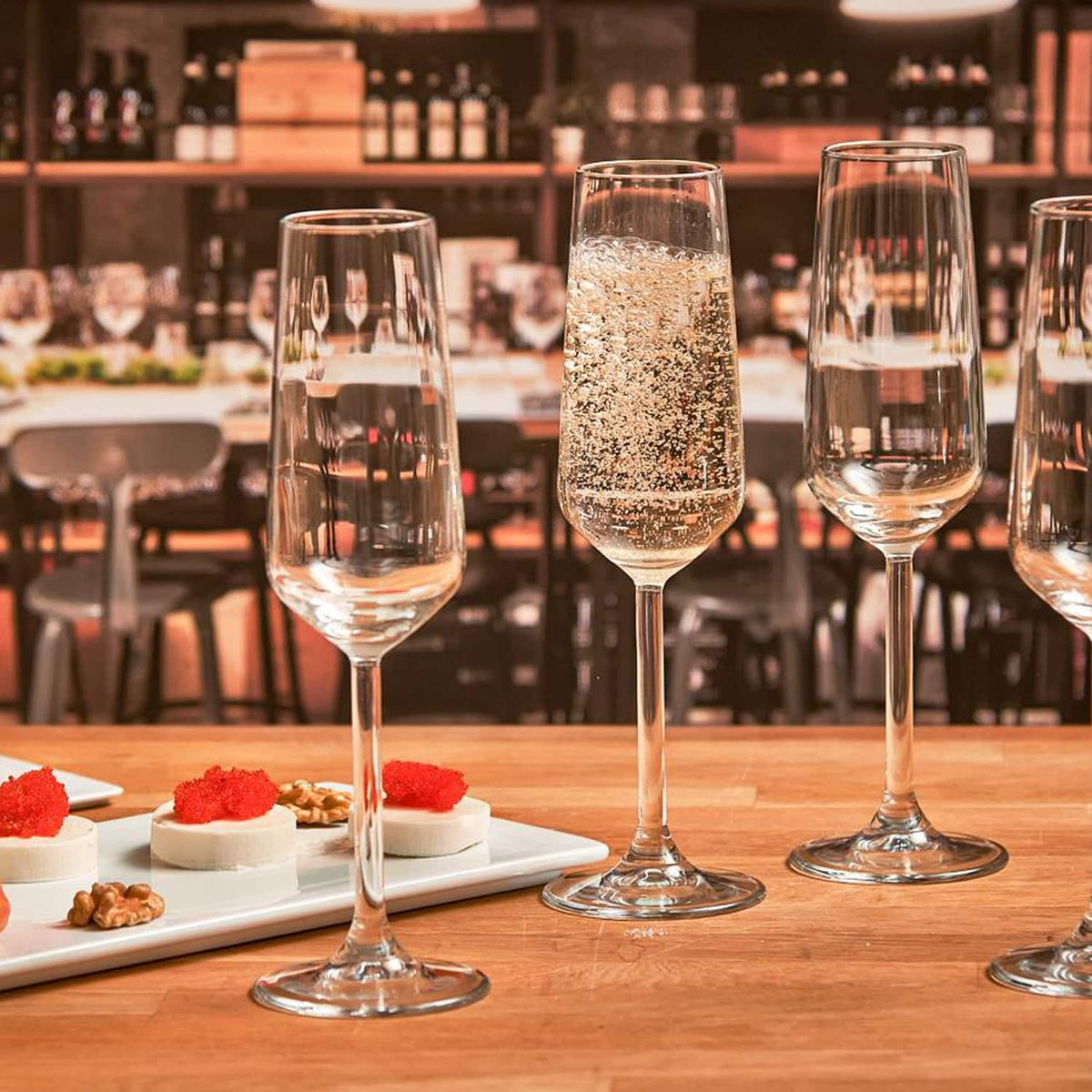 Pasabahce Allegra Champagneglas / Flute 19,5 Cl - 6 Stuks - Glazen.nl