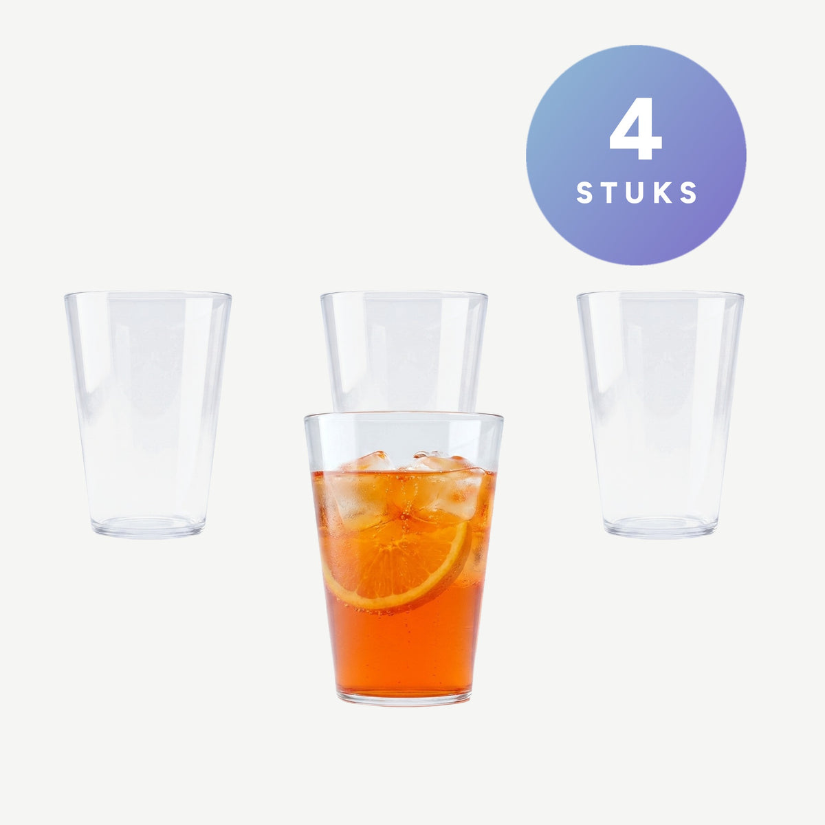 Set van 4 stuks L.S.A. Mia Longdrinkglas 35 Cl - Glazen.nl