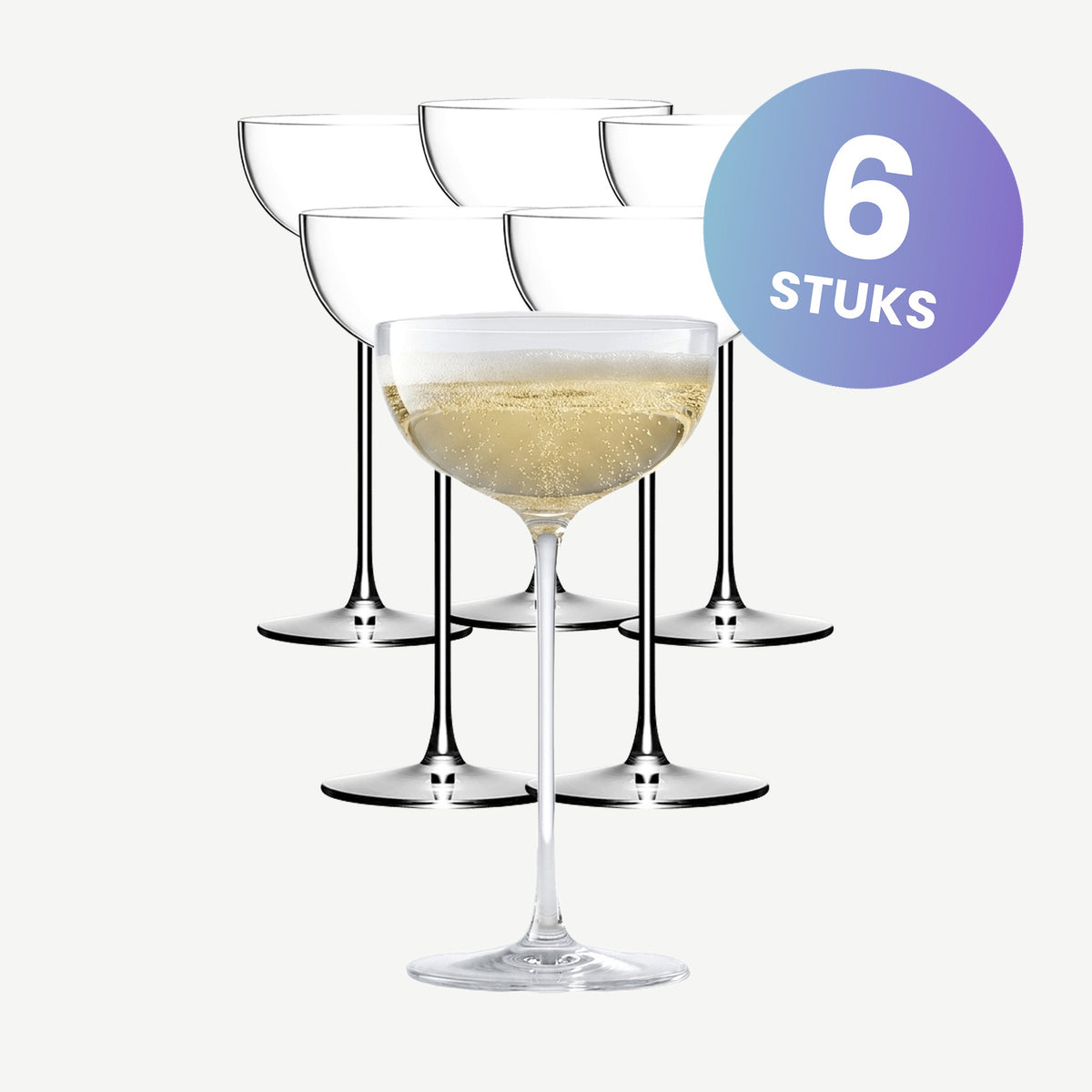 Lehmann London Champagneglas / Coupe 20 Cl - set van 6 glazen
